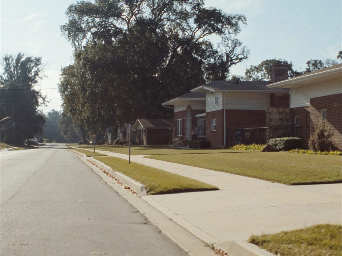 A residential street in Central Arkansas